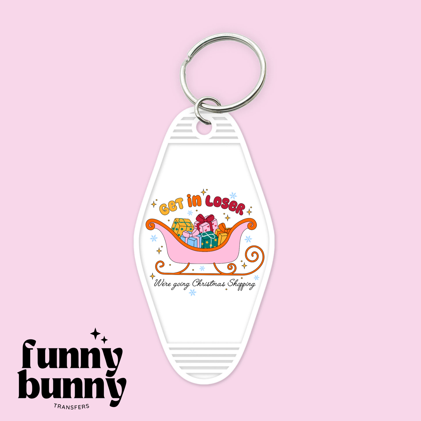 Christmas Shopping - Motel Keychain