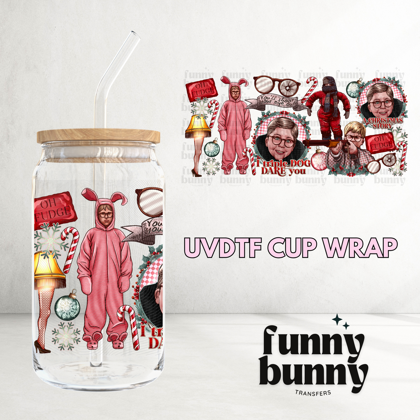 Christmas Story - 16oz UVDTF Cup Wrap