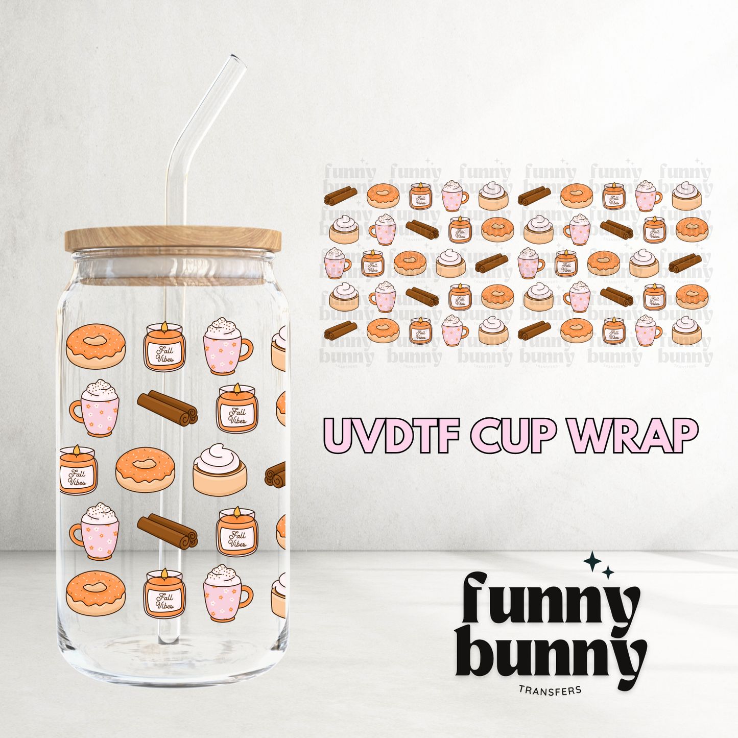 Cinnamon - 16oz UVDTF Cup Wrap