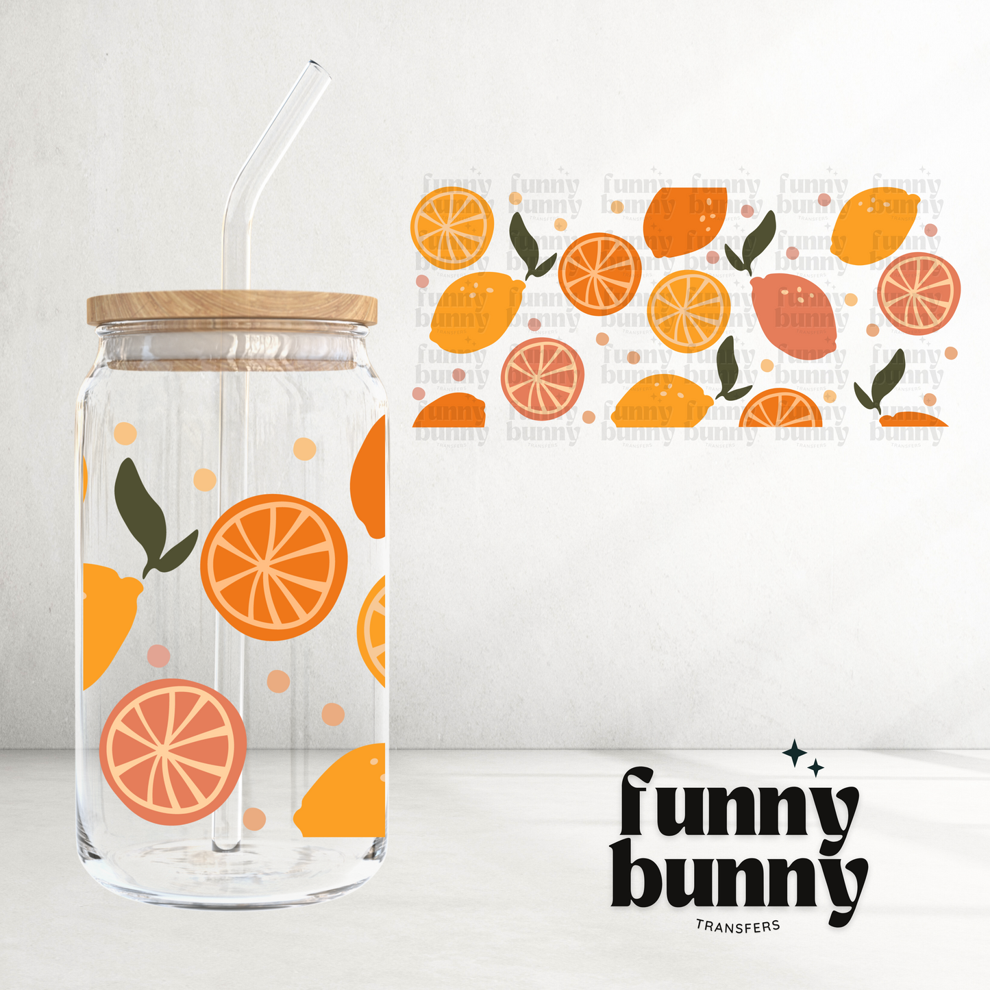 Citrus - 16oz UVDTF Cup Wrap