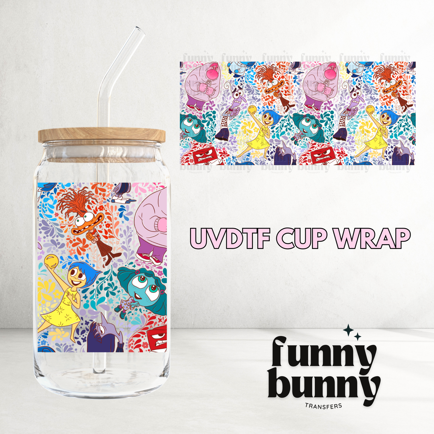 Colorful Emotions - 16oz UVDTF Cup Wrap
