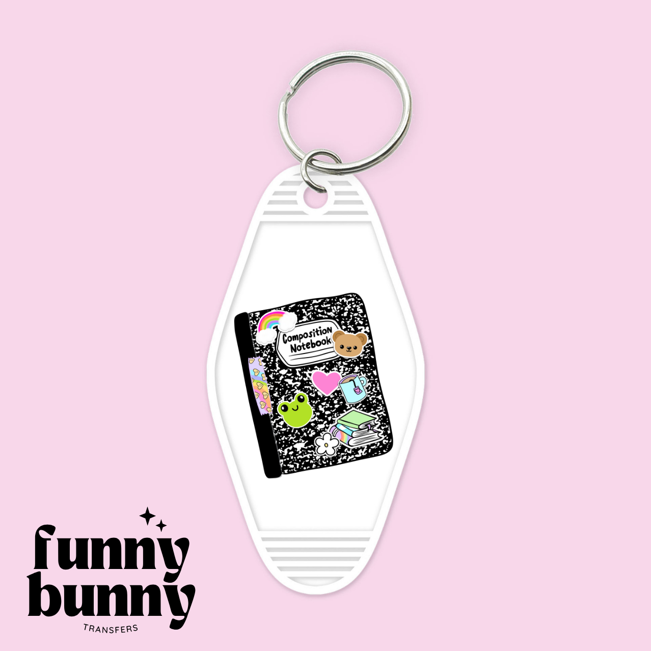 Composition Notebook - Motel Keychain