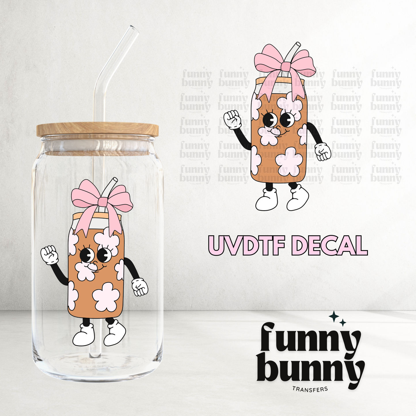 Coquette Coffee - UVDTF Decal