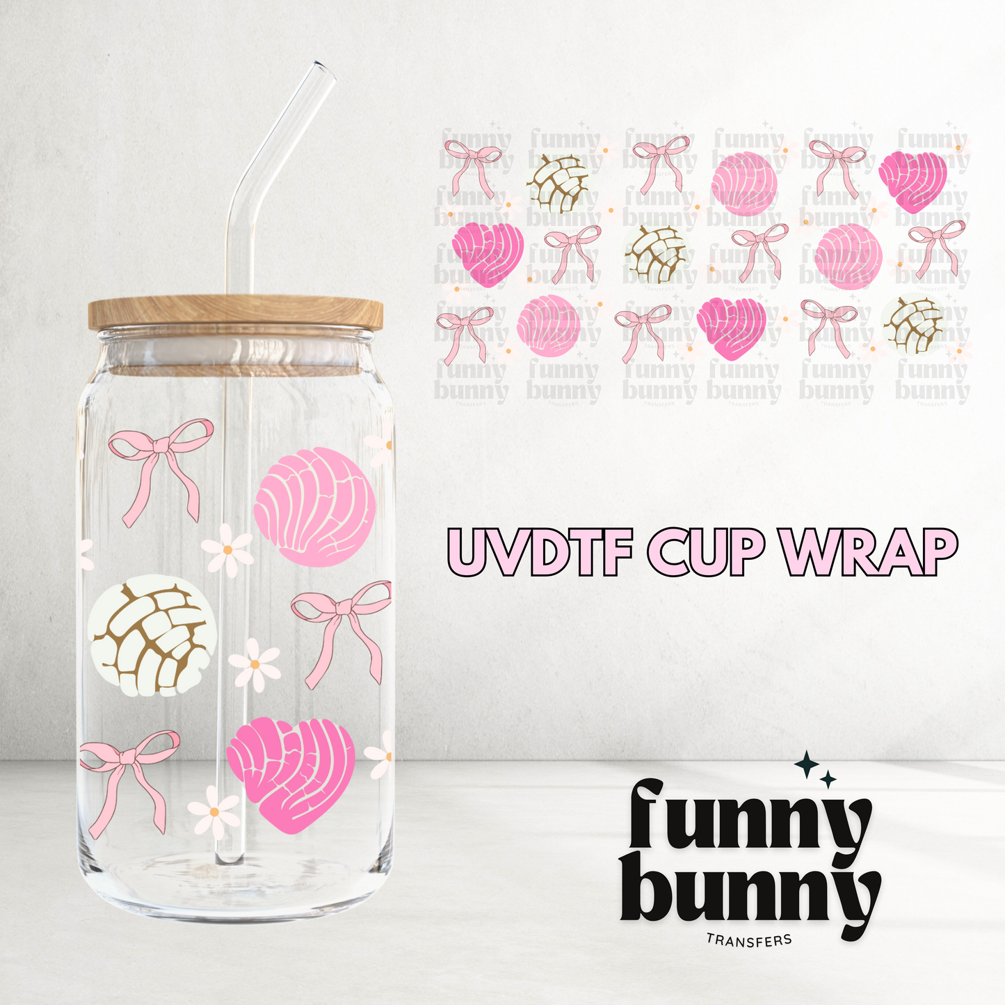 Coquette Conchas Exclusive - 16oz UVDTF Cup Wrap