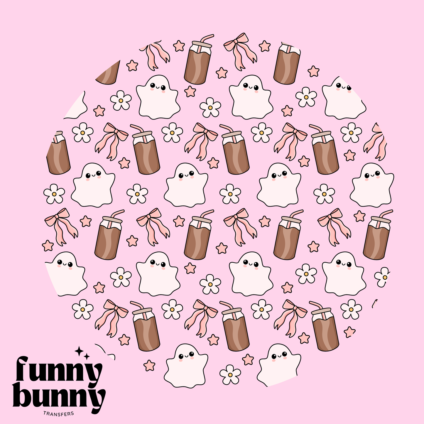 Coquette Ghostie Coffee - UVDTF Lid Decal