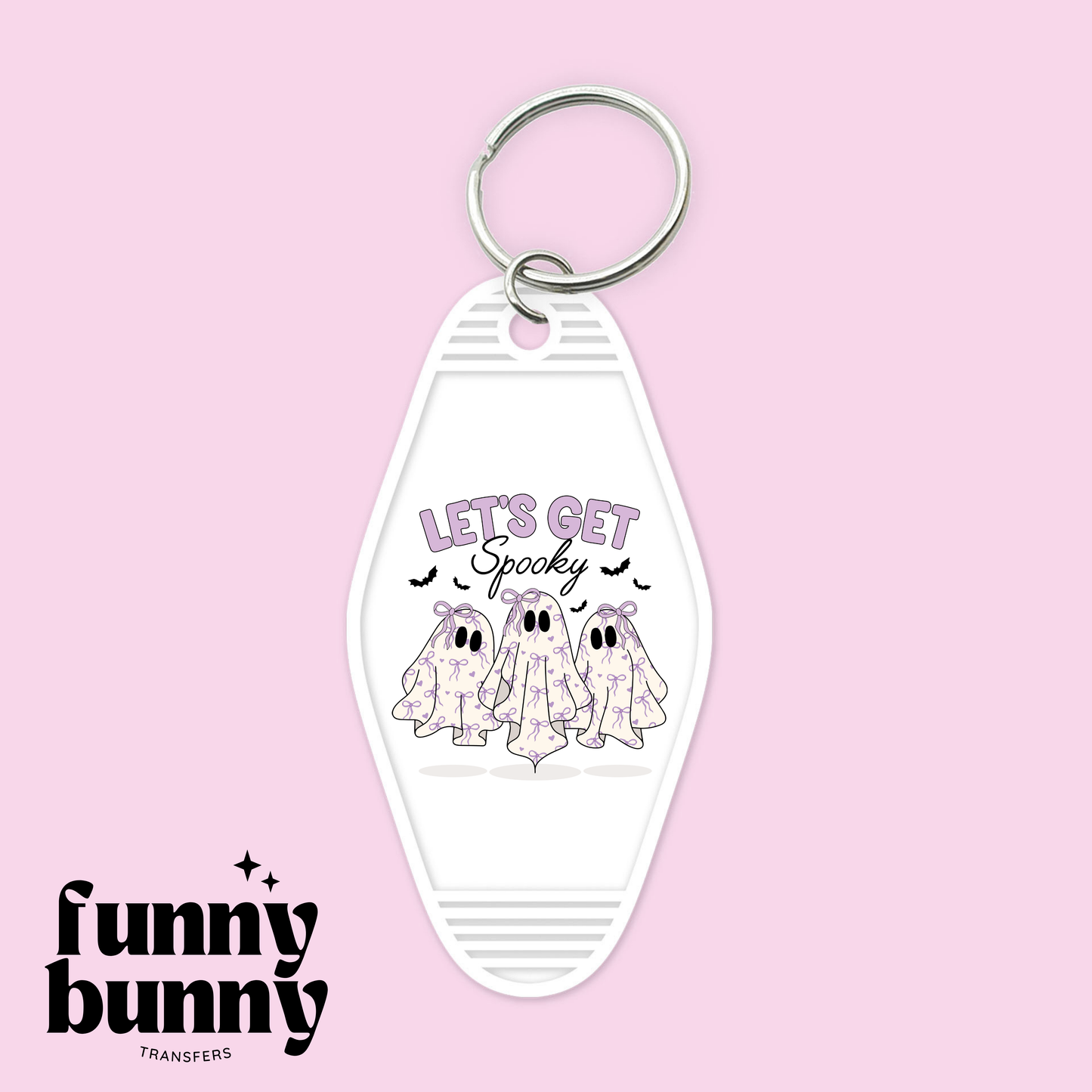 Coquette Lavender Ghosts - Motel Keychain