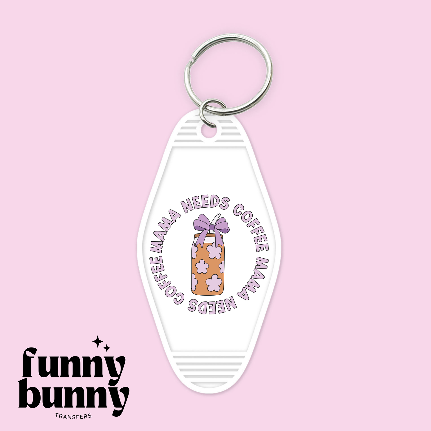 Coquette Mama Needs Coffee - Motel Keychain
