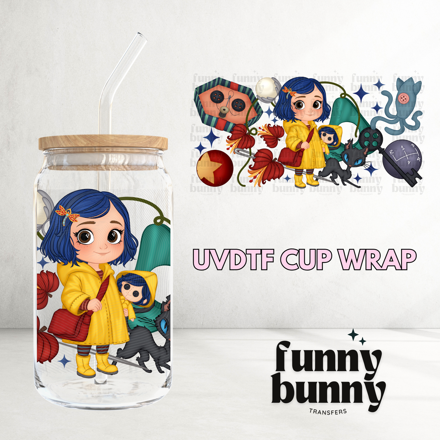 Cora Babydoll - 16oz UVDTF Cup Wrap