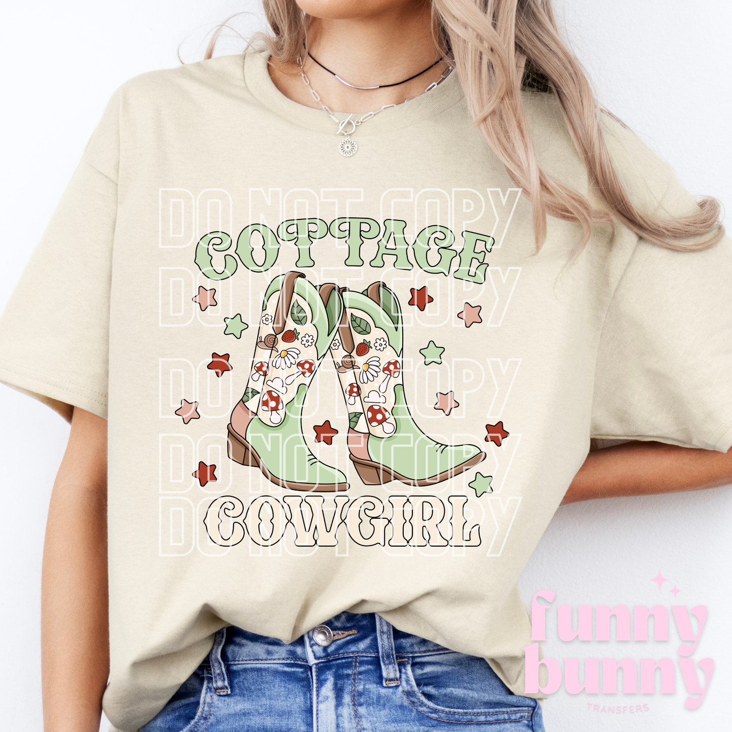Cottage Cowgirl - DTF Transfer