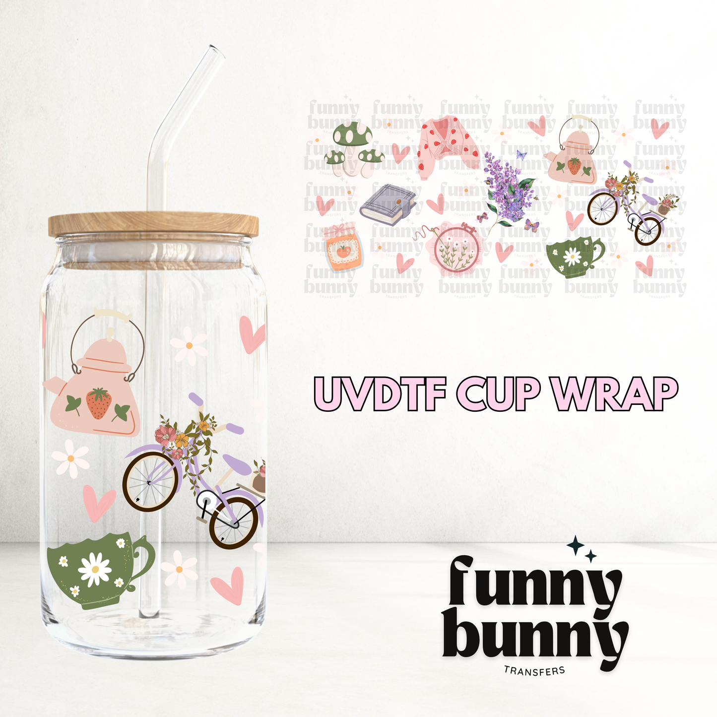 Cottage Essentials - 16oz UVDTF Cup Wrap