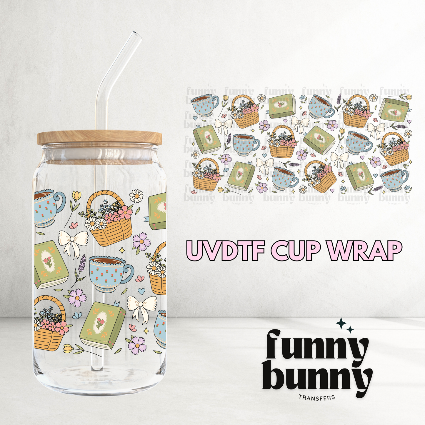 Cottage Girl Things - 16oz UVDTF Cup Wrap