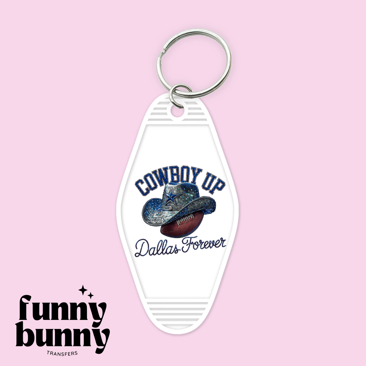 Cowboy Up - Motel Keychain