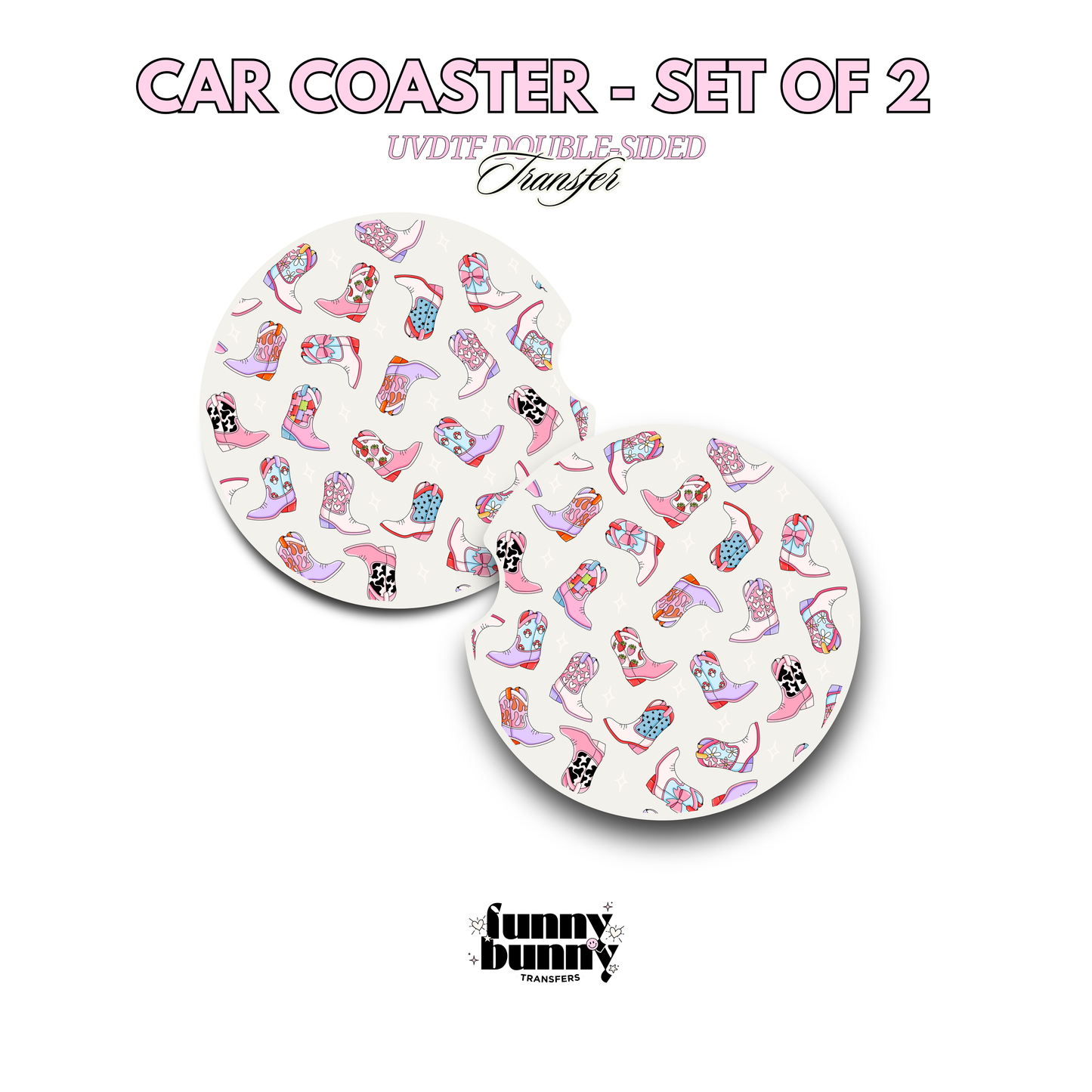 Cowgirl Boots - UVDTF Coaster
