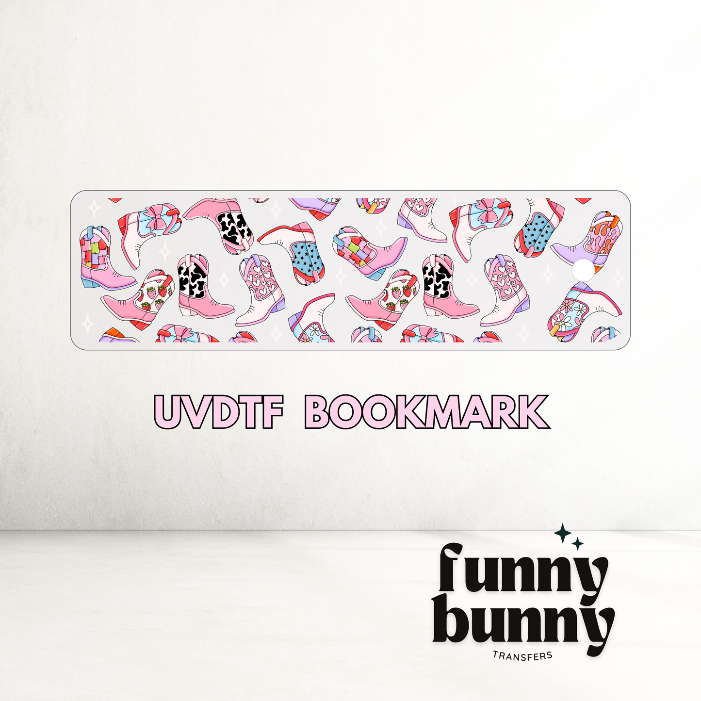 Cowgirl Boots - UVDTF Bookmark Decal