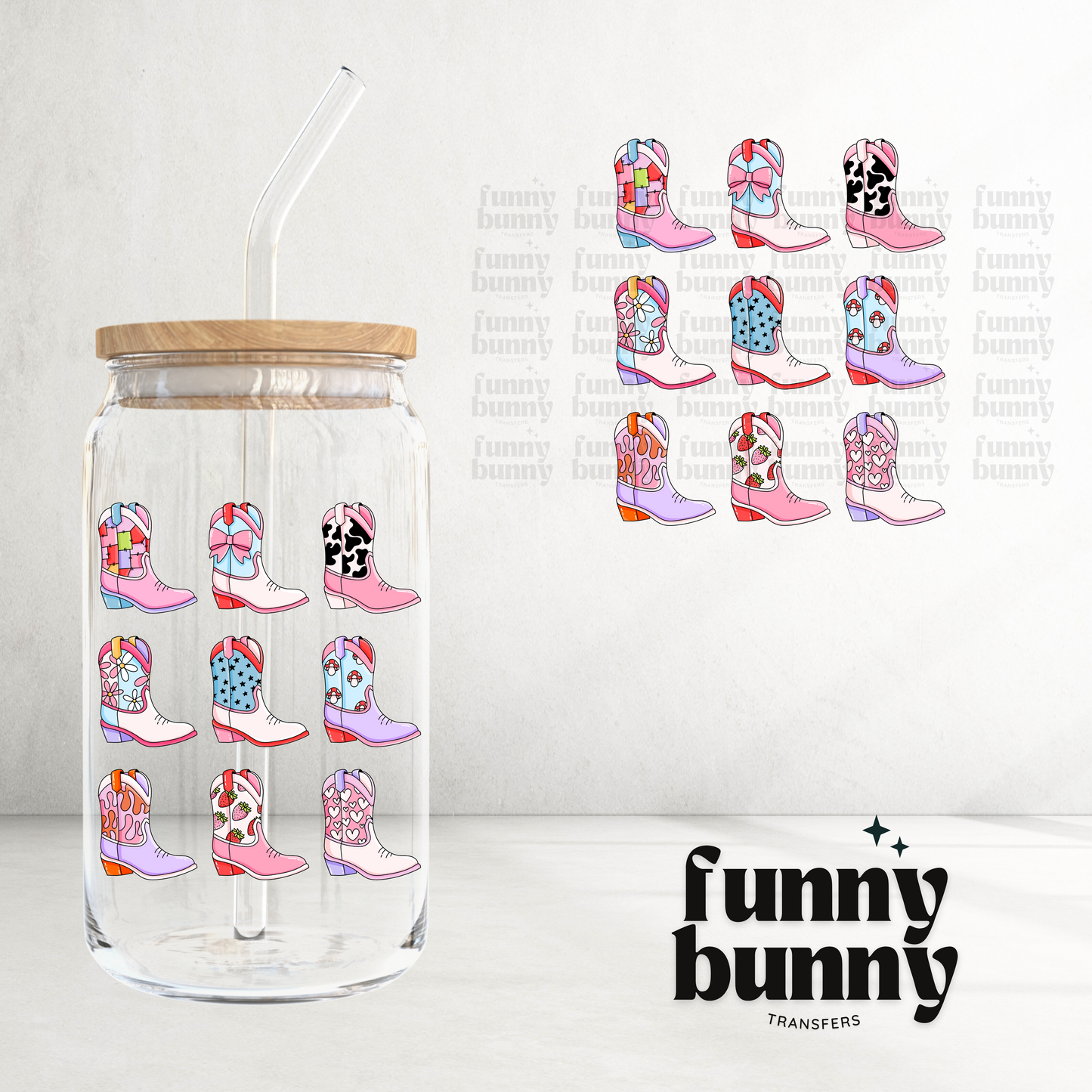 Cowgirl Boots - UVDTF Decal