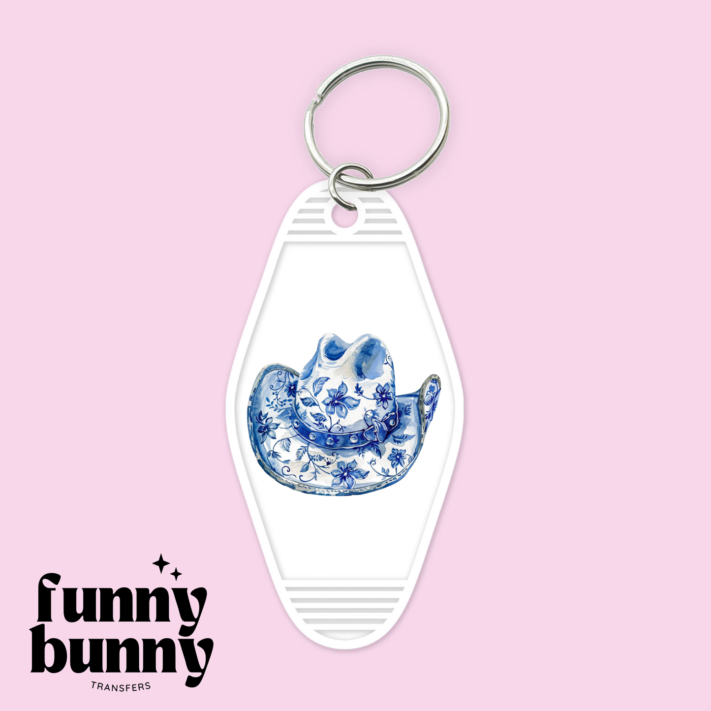 Cowgirl Chinoiserie Hat - Motel Keychain
