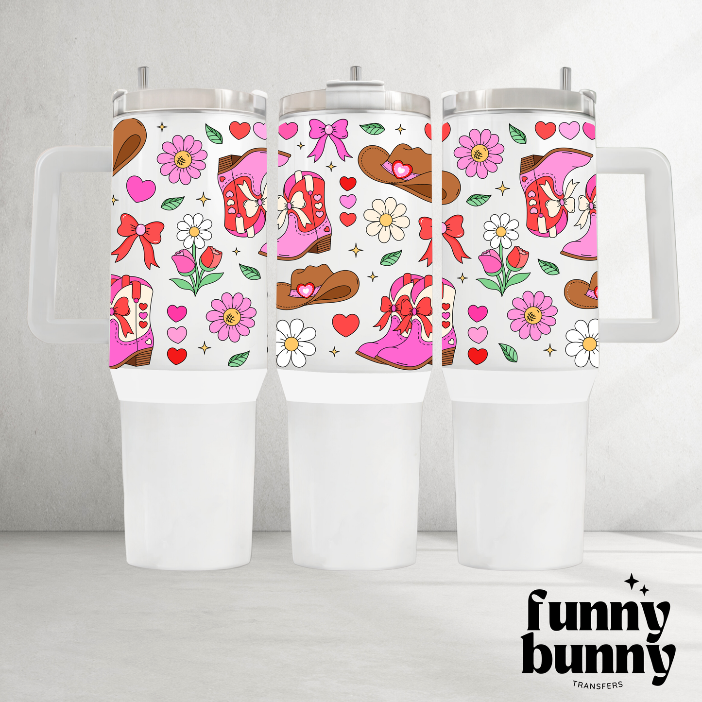 Cowgirl Garden - 40oz UVDTF Tumbler Wrap