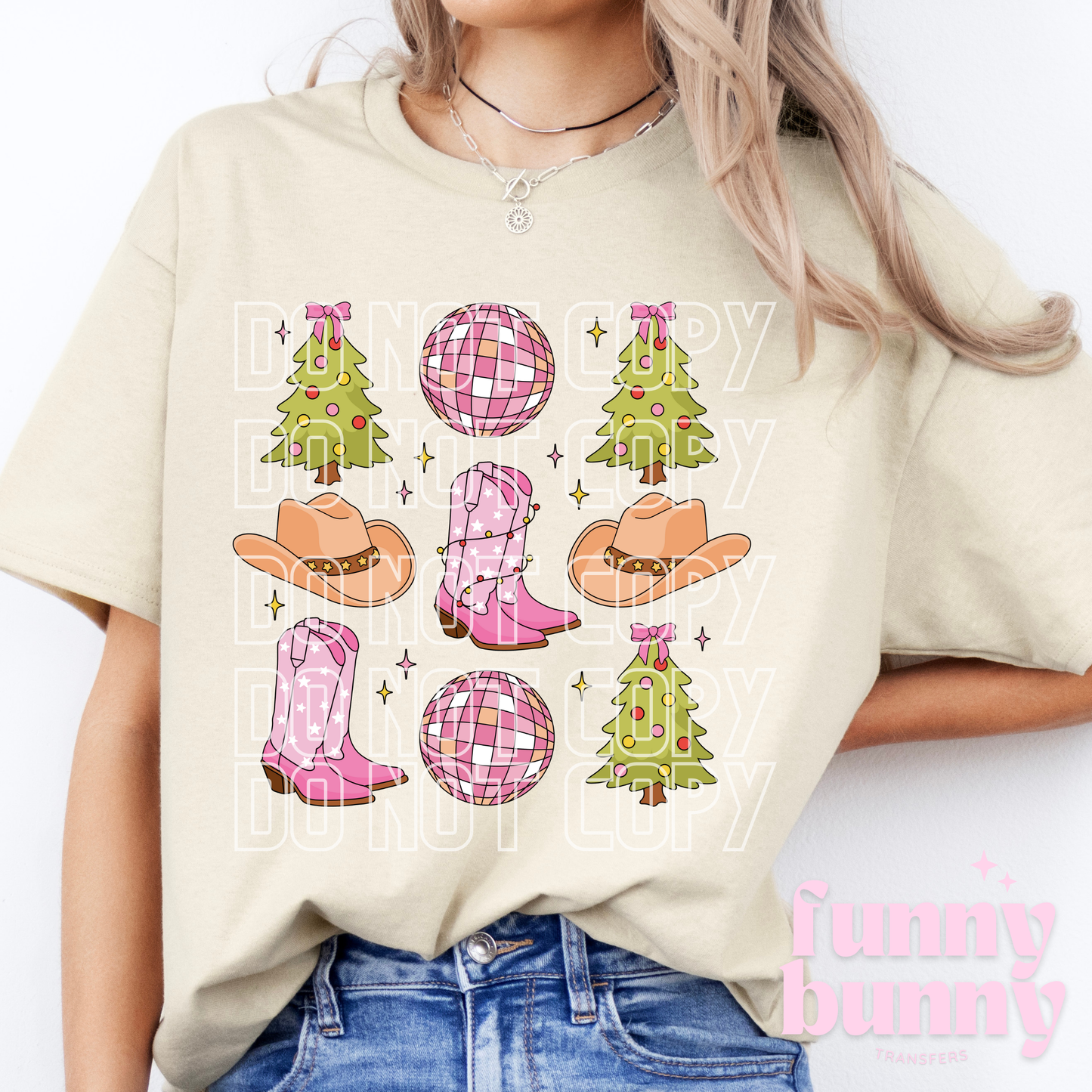 Christmas Cowgirl - DTF Transfer