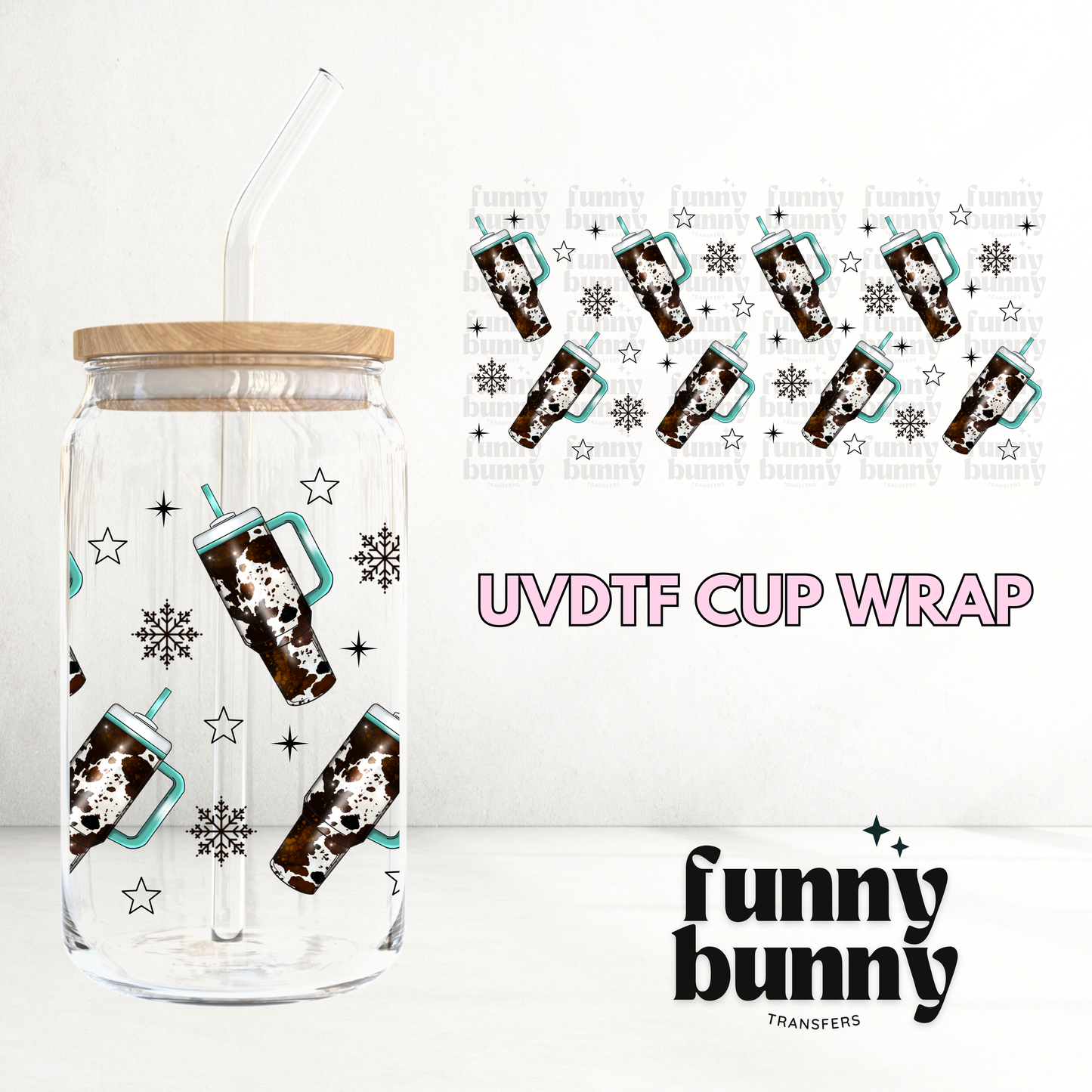 Cowgirl Tumblers - 16oz UVDTF Cup Wrap