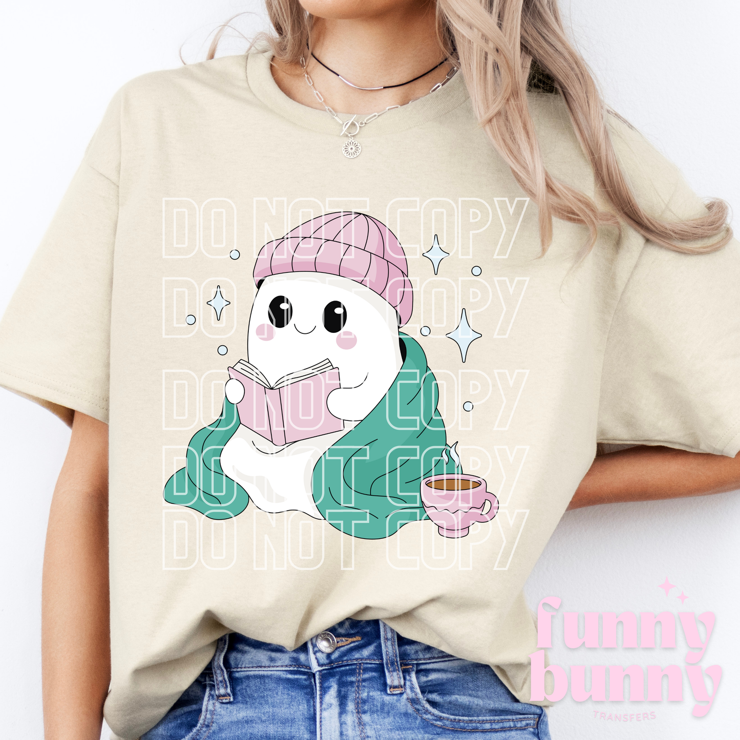 Cozy Ghost Reads - DTF Transfer