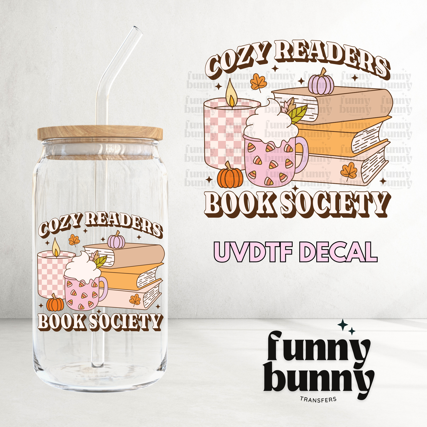 Cozy Reader - UVDTF Decal