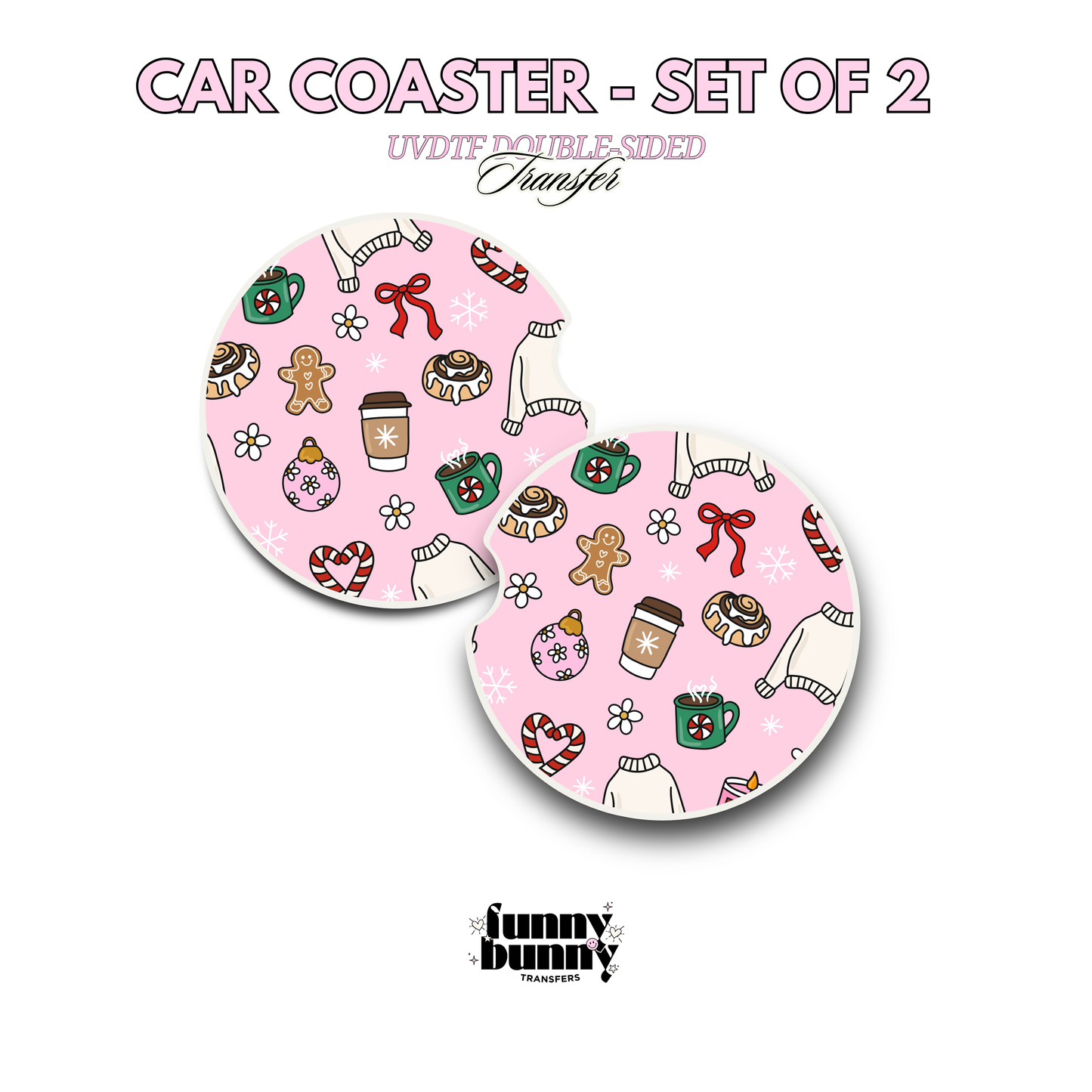 Cozy Xmas Girl 2.0 - UVDTF Coaster