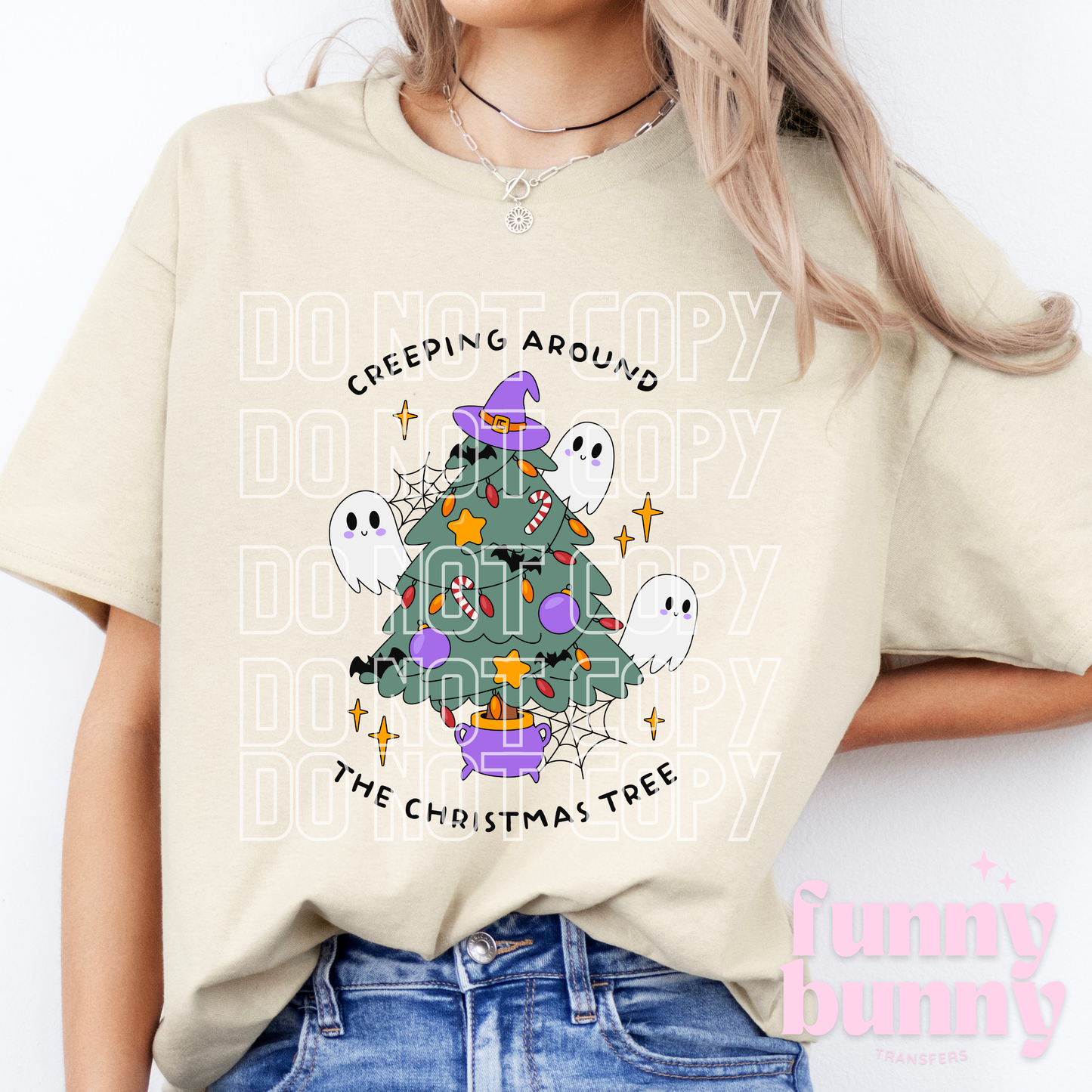 Creeping Around Christmas Tree Boos - DTF Transfer