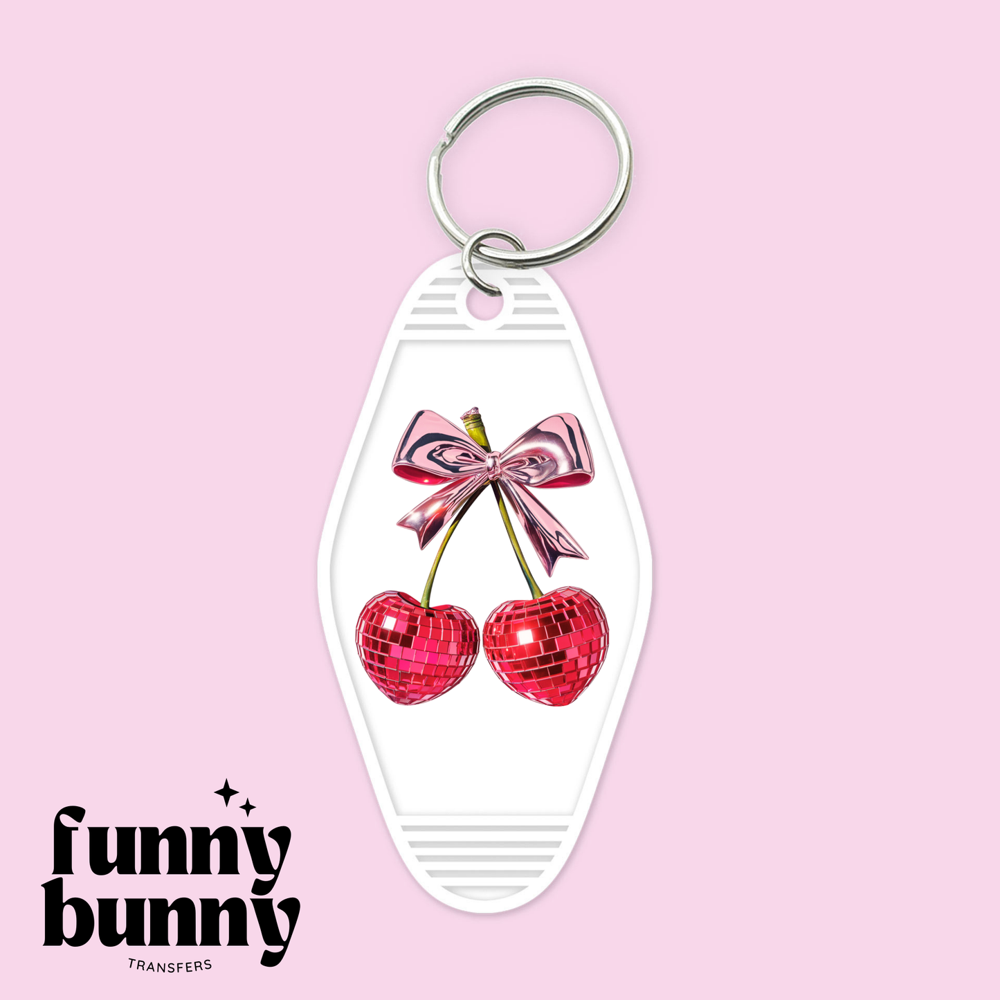Crystal Cherry Hearts - Motel Keychain