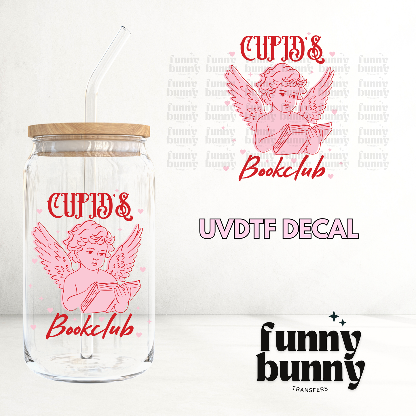 Cupid's Bookclub - UVDTF Decal