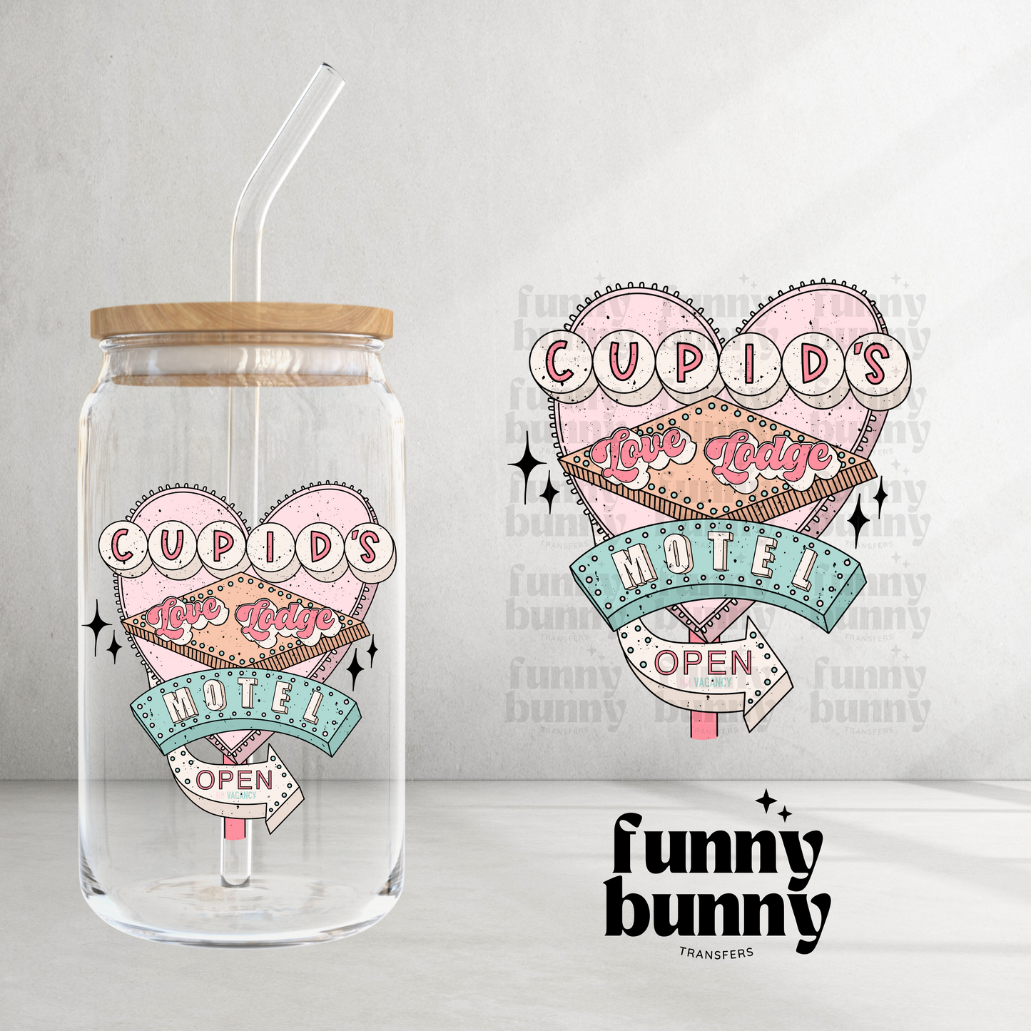 Cupid Motel - UVDTF Decal