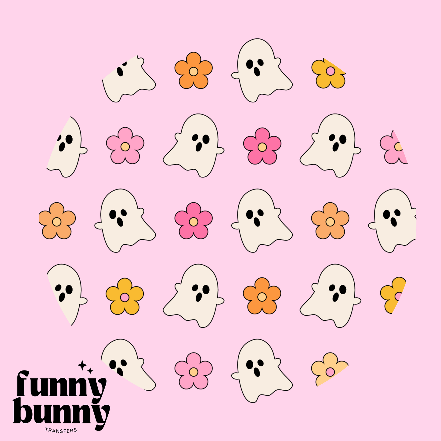 Cutie Retro Ghosts - UVDTF Lid Decal