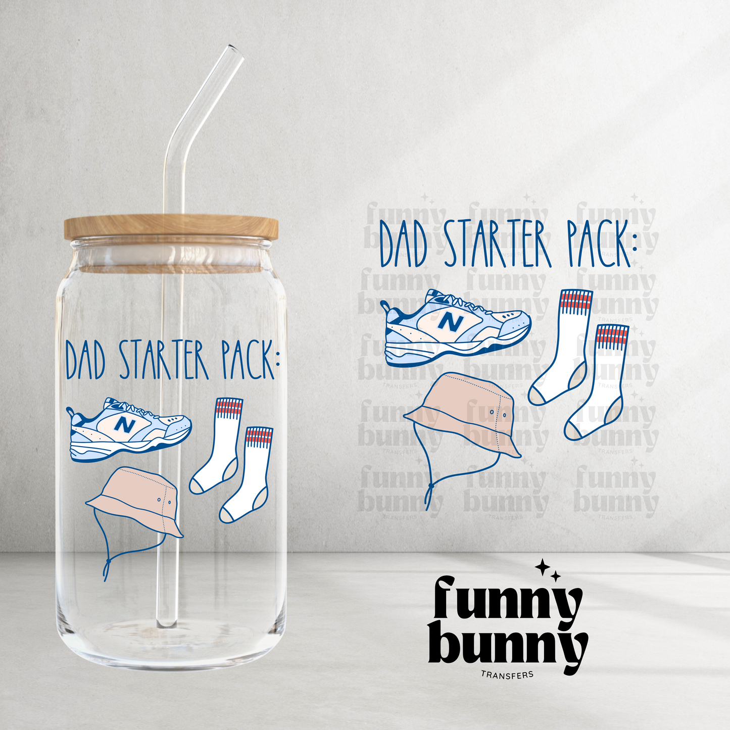 Dad Starter Pack - UVDTF Decal