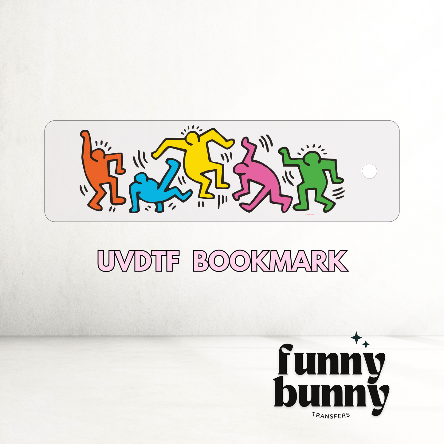 Dancing Figures - UVDTF Bookmark Decal