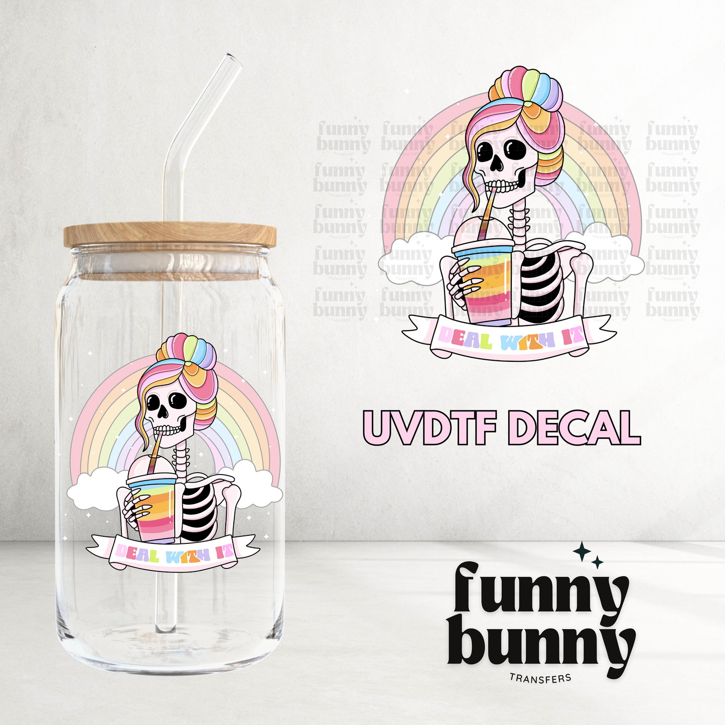 Deal With It - UVDTF Decal