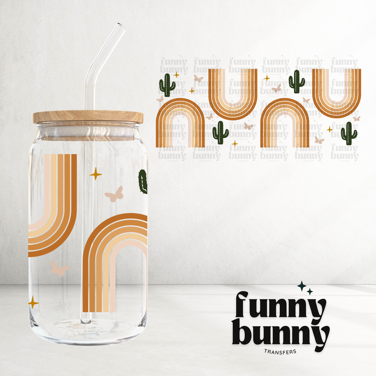 Desert Rainbows - 16oz UVDTF Cup Wrap