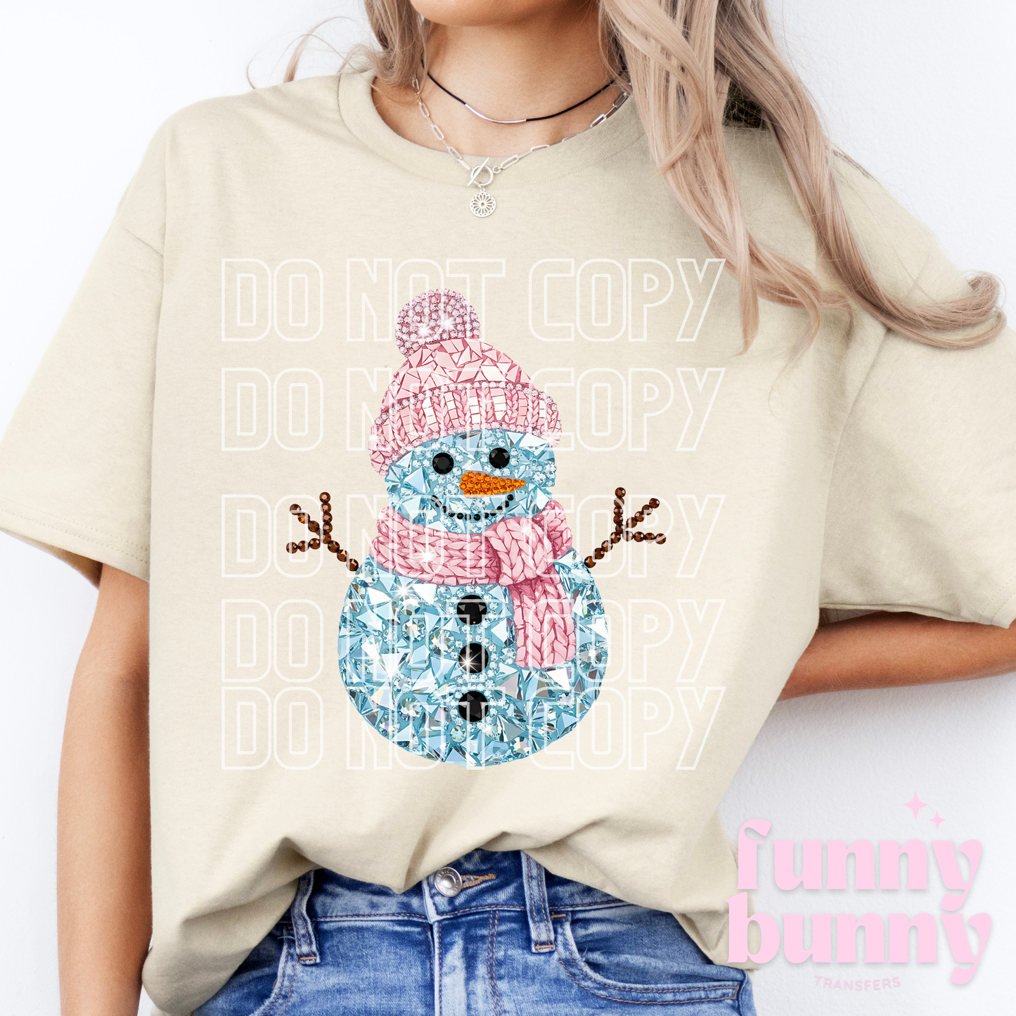 Diamond Snowman - DTF Transfer