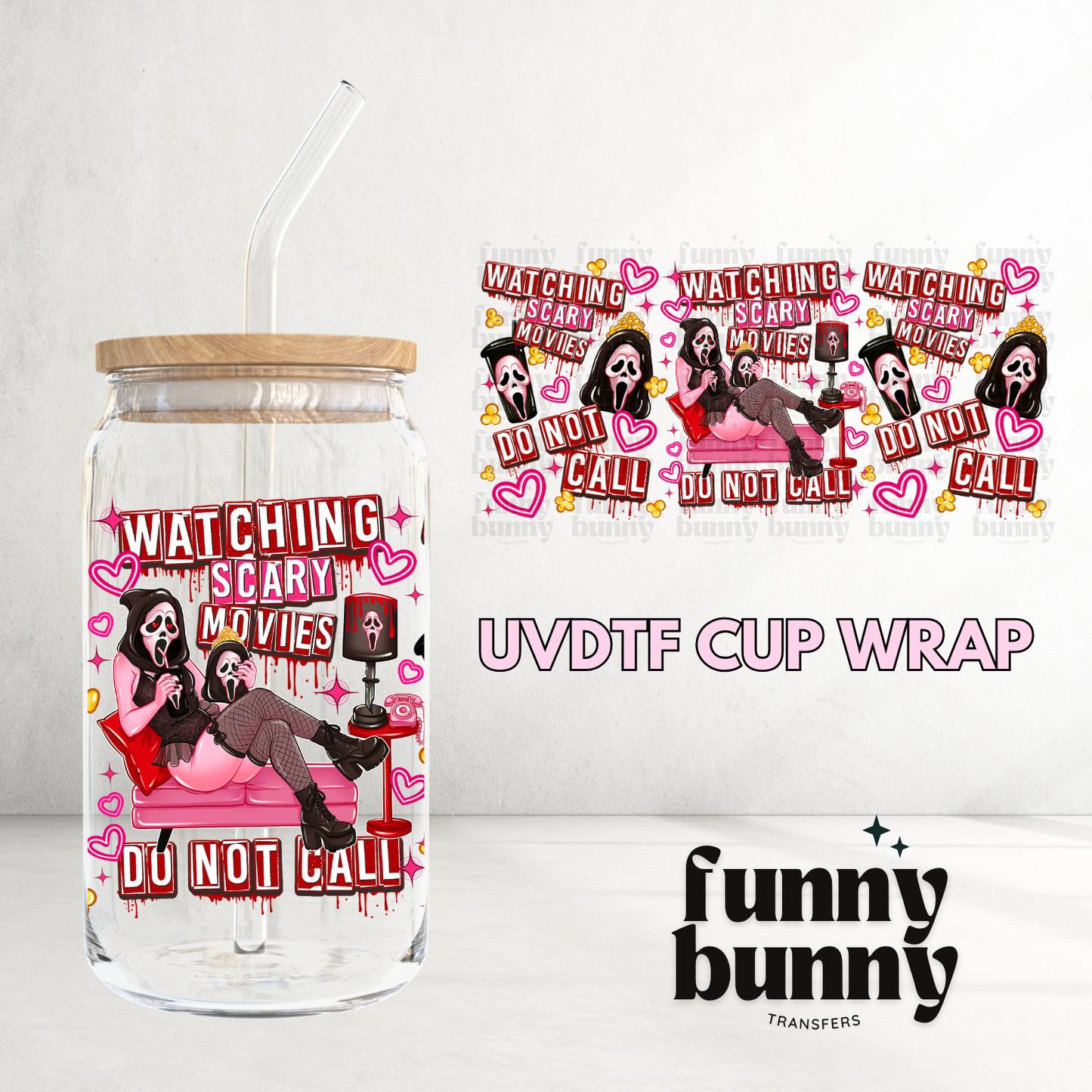 Do Not Call - 16oz UVDTF Cup Wrap
