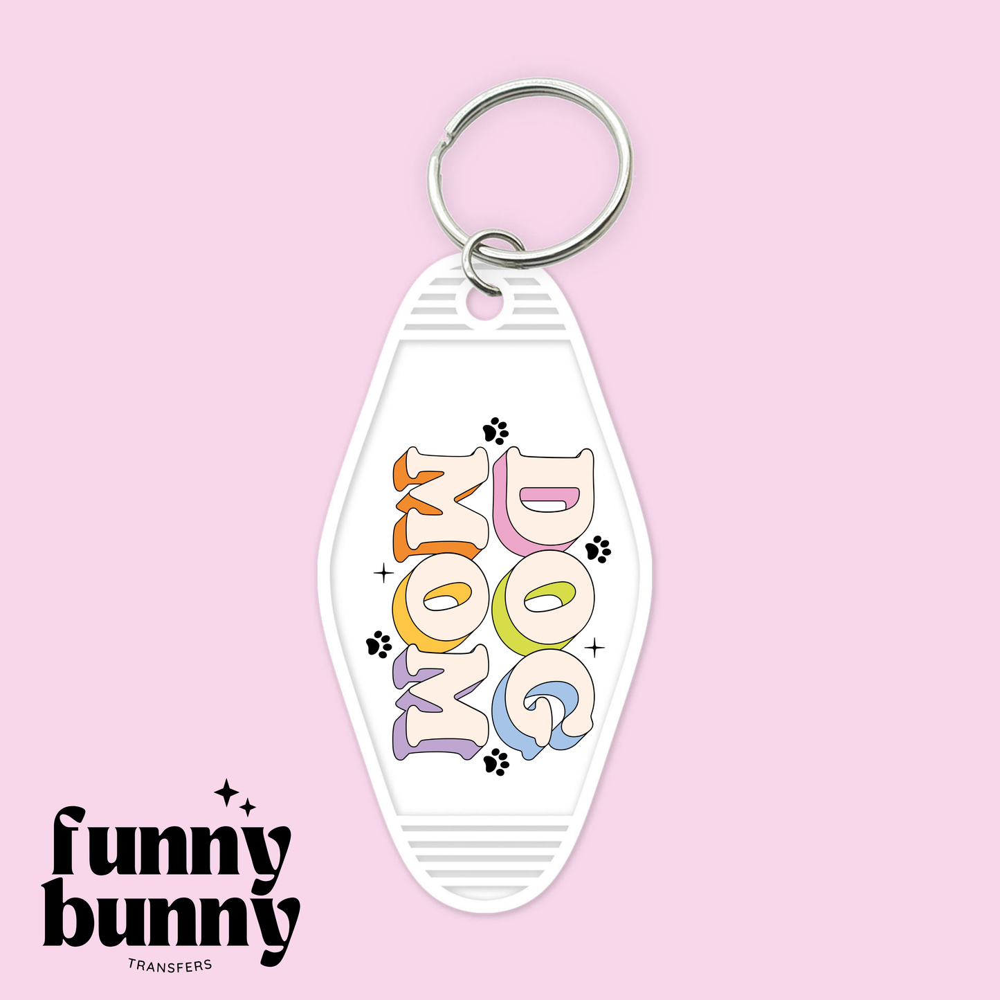 Dog Mom - Motel Keychain