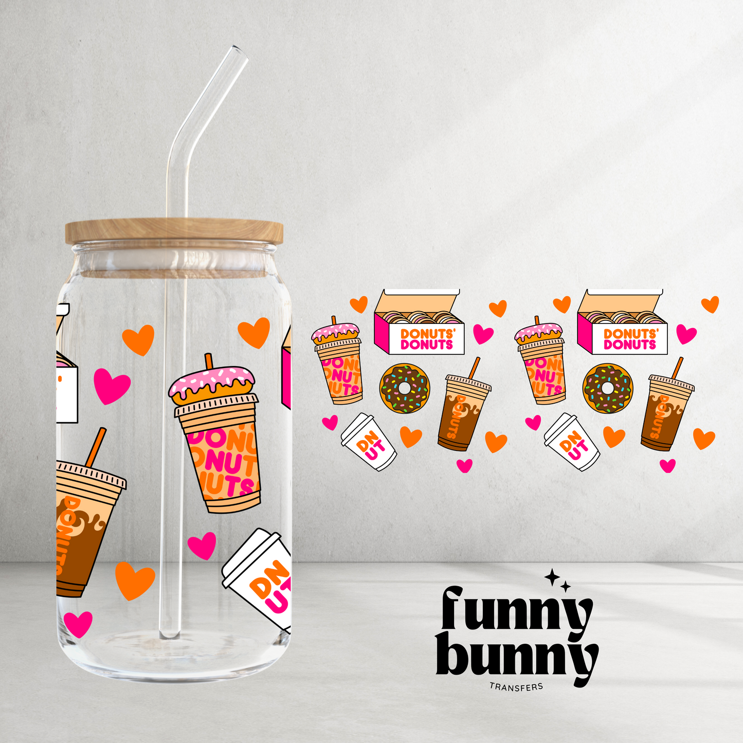 Donuts - 16oz UVDTF Cup Wrap (EXCLUSIVE)