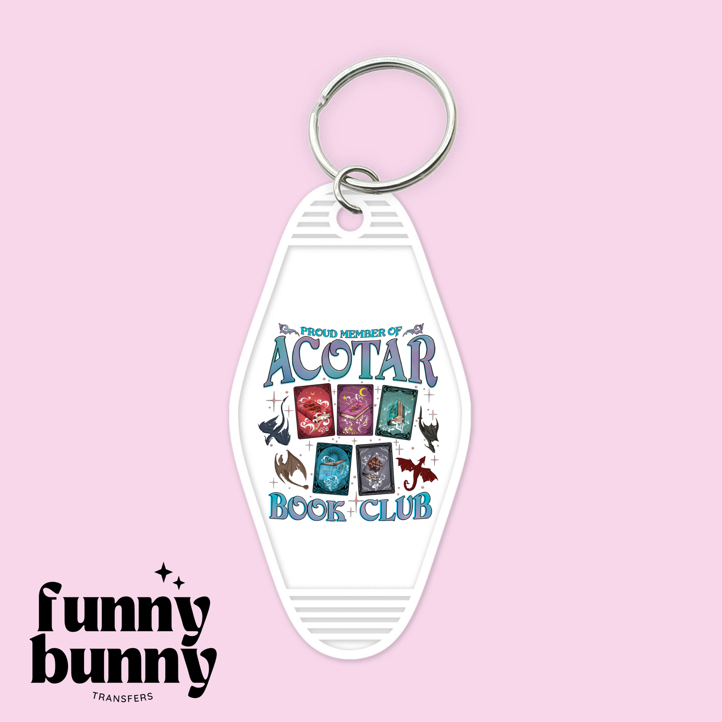 Dragon Book Club - Motel Keychain