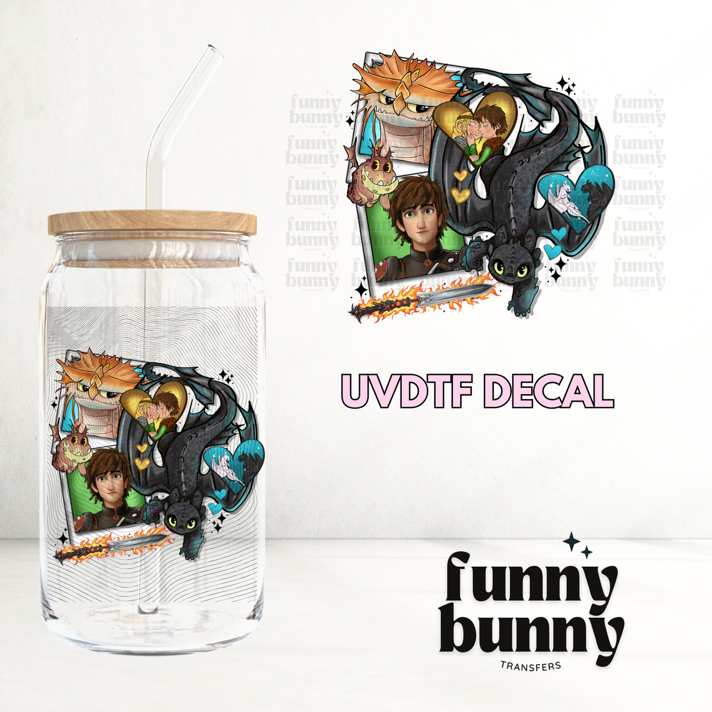 Dragon Cuties - UVDTF Decal