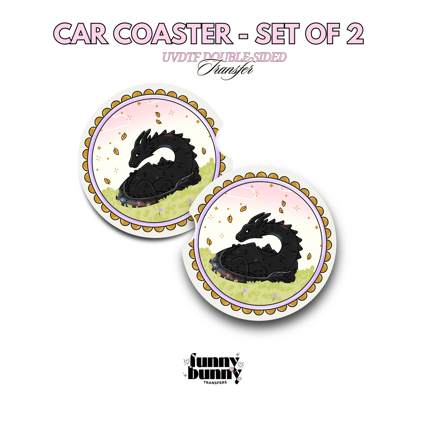 Dragon I - UVDTF Coaster