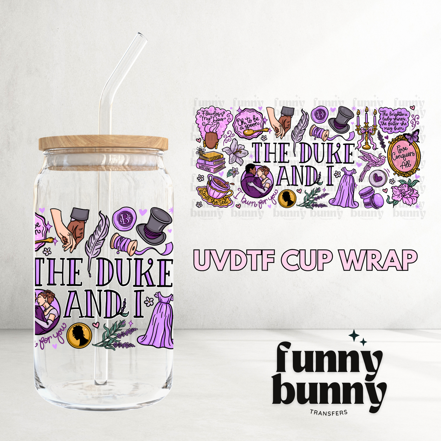 Duke & I - 16oz UVDTF Cup Wrap