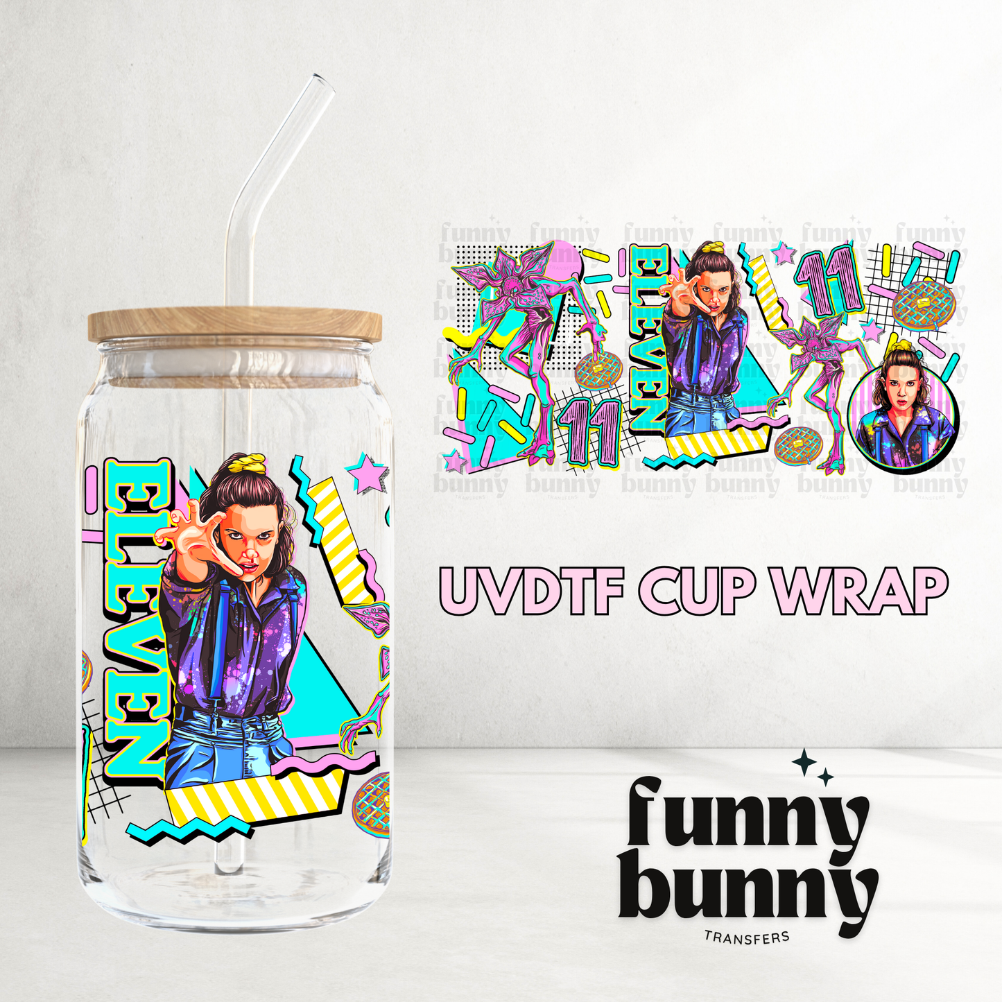 Eleven - 16oz UVDTF Cup Wrap