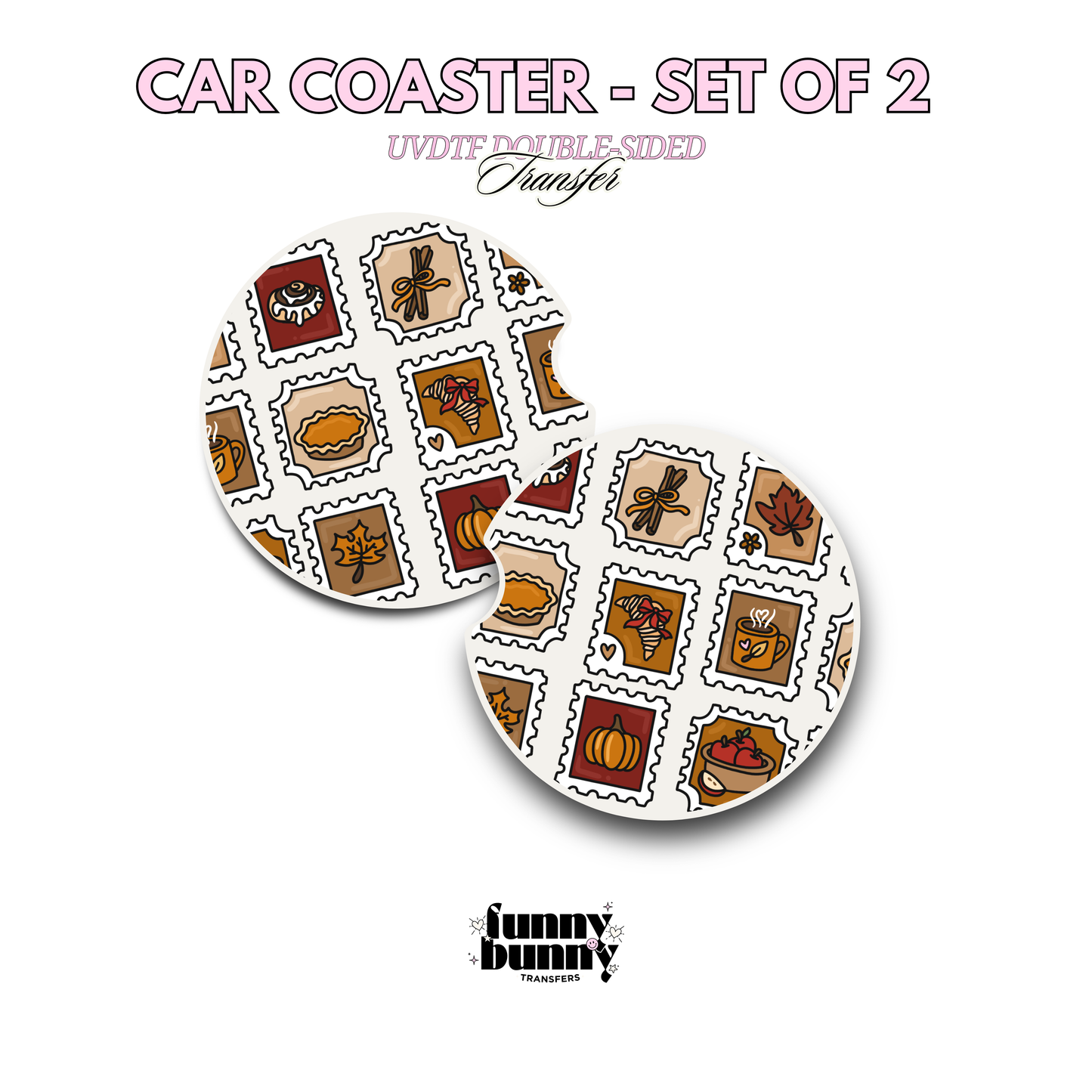 Fall Stamps - UVDTF Coaster