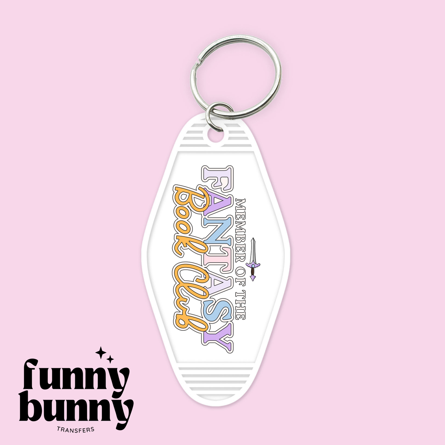 Fantasy Book Club - Motel Keychain