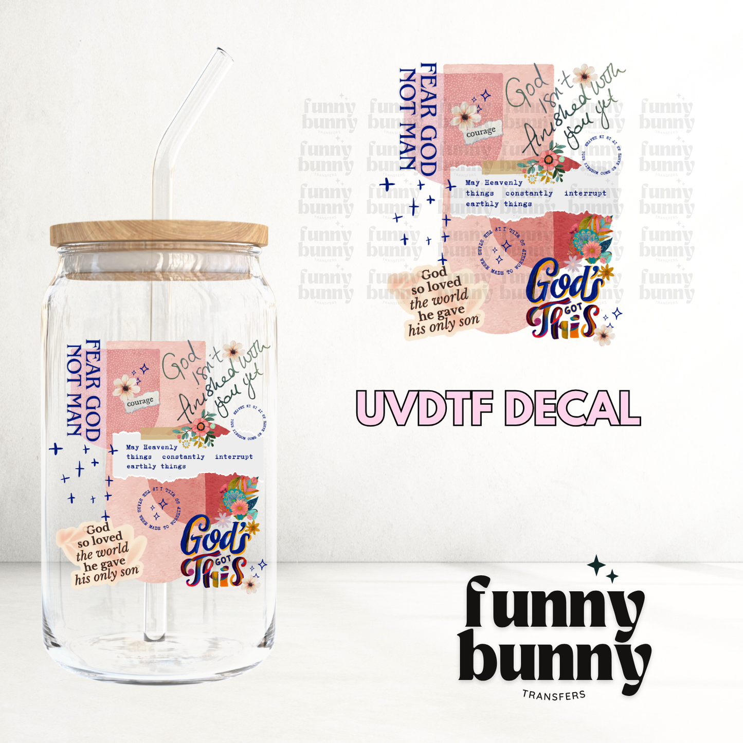 Fear God Not Man - UVDTF Decal