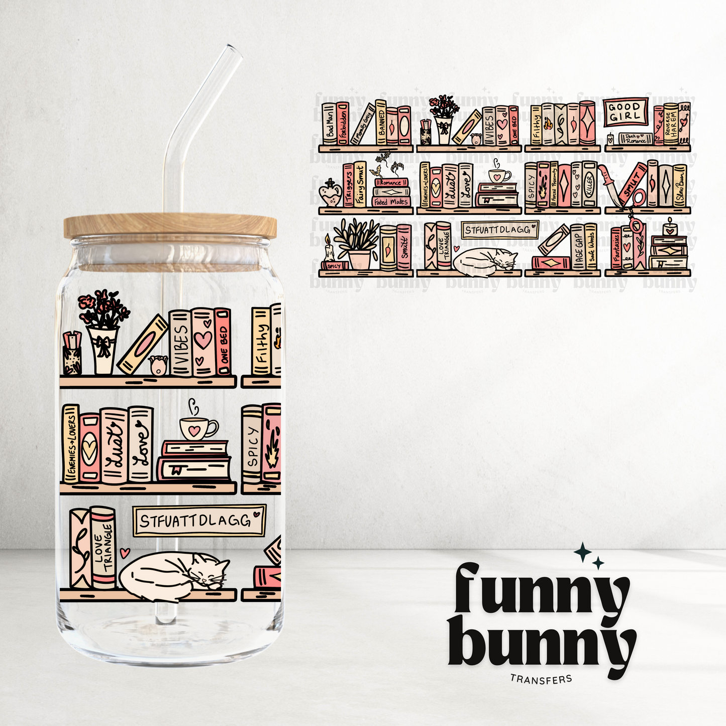 Filthy Books - 16oz UVDTF Cup Wrap