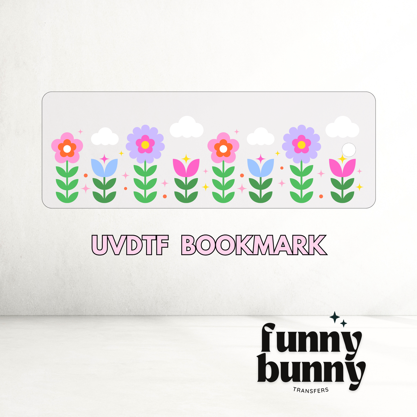 Floral Cuties - UVDTF Bookmark Decal
