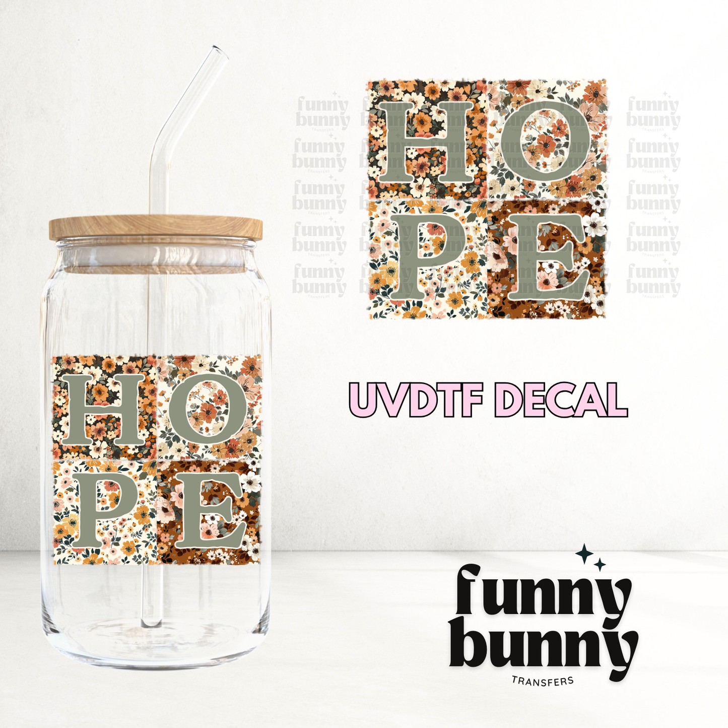 Floral Hope - UVDTF Decal